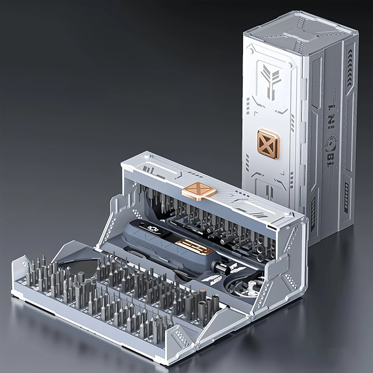 180 in 1 Precision Multifunctional Screwdriver Set,Magnetic Phillips Bits,Mobile iPhone & PC & Glasses Manual Repair Tool,Gift.