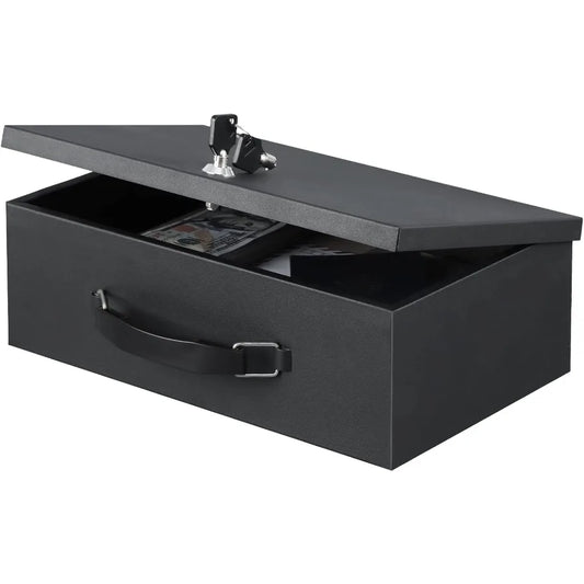 Fire Resistant Safe Fire Safe Box with Key Lock for Home Office Security Storage for Valuables Documents 12.8 x 8.5 x 4.5 Inch