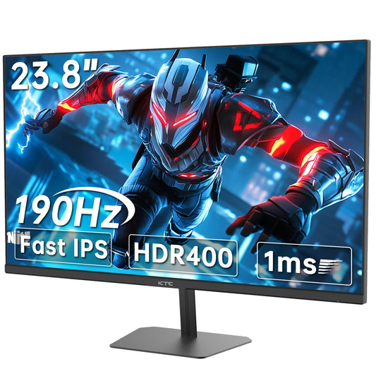 24 inch 190Hz/180Hz Gaming FHD 1080P Monitor, Fast IPS Screen, HDMI *2&DP*1, AdaptiveSync, Eye Care, Tilt Adjustable, 1ms Respon