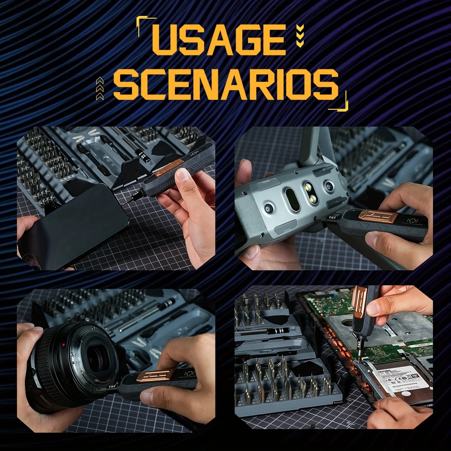 180 In 1 Precision Screwdriver Set Magnetic Phillips Bits For Phone PC Glasses