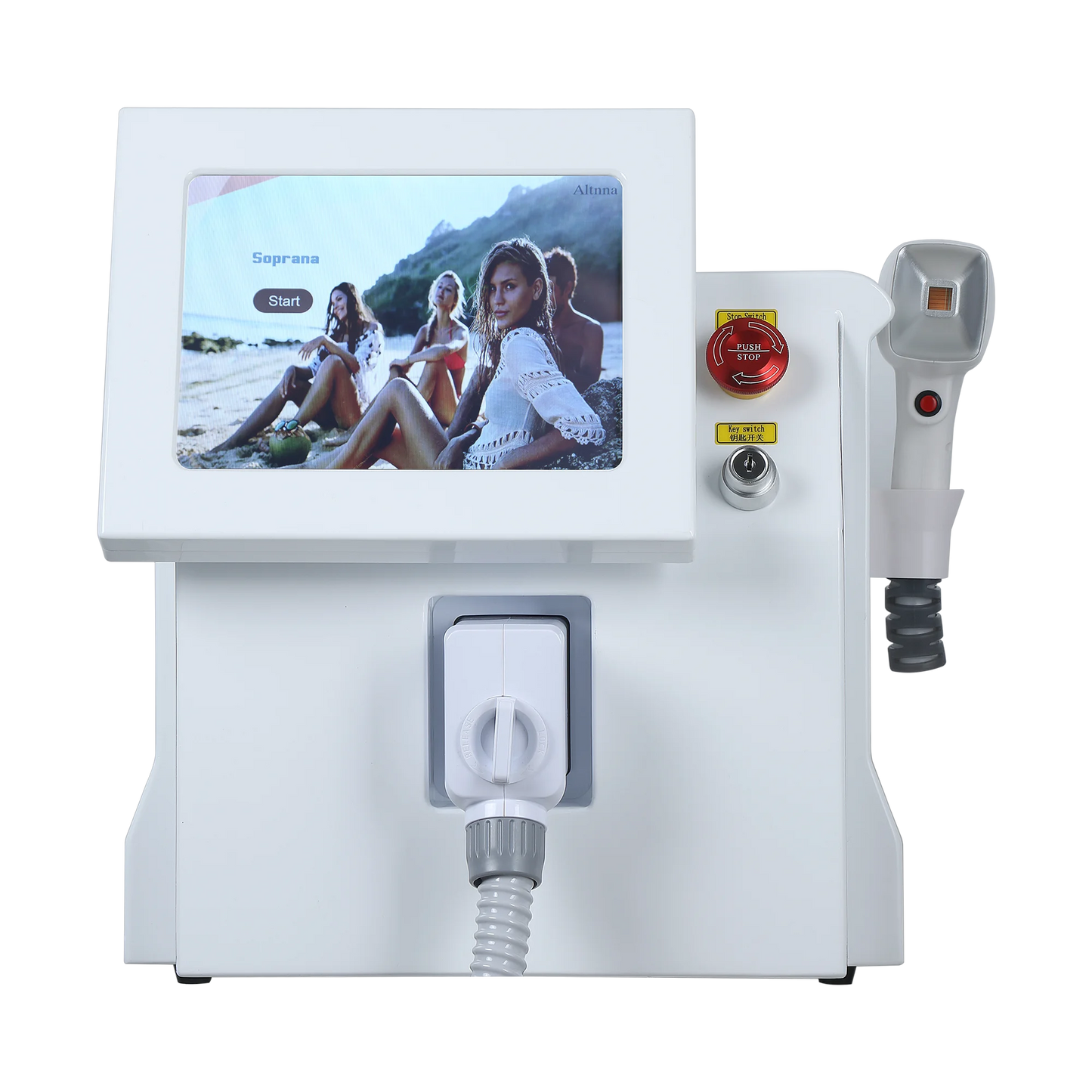 Ice Painless Alexandrite Permanent Hair Remover 755nm 808nm Diode Hair Removal Machine Epilation Definitive Head Painless Salon