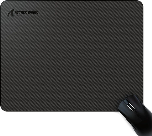 ATTACK SHARK CM04 Carbon Fiber Gaming Mouse Pad,Esports Mouse Mat G240,Durable Non-Slip Natural Rubber Base for Gamer/Desktop