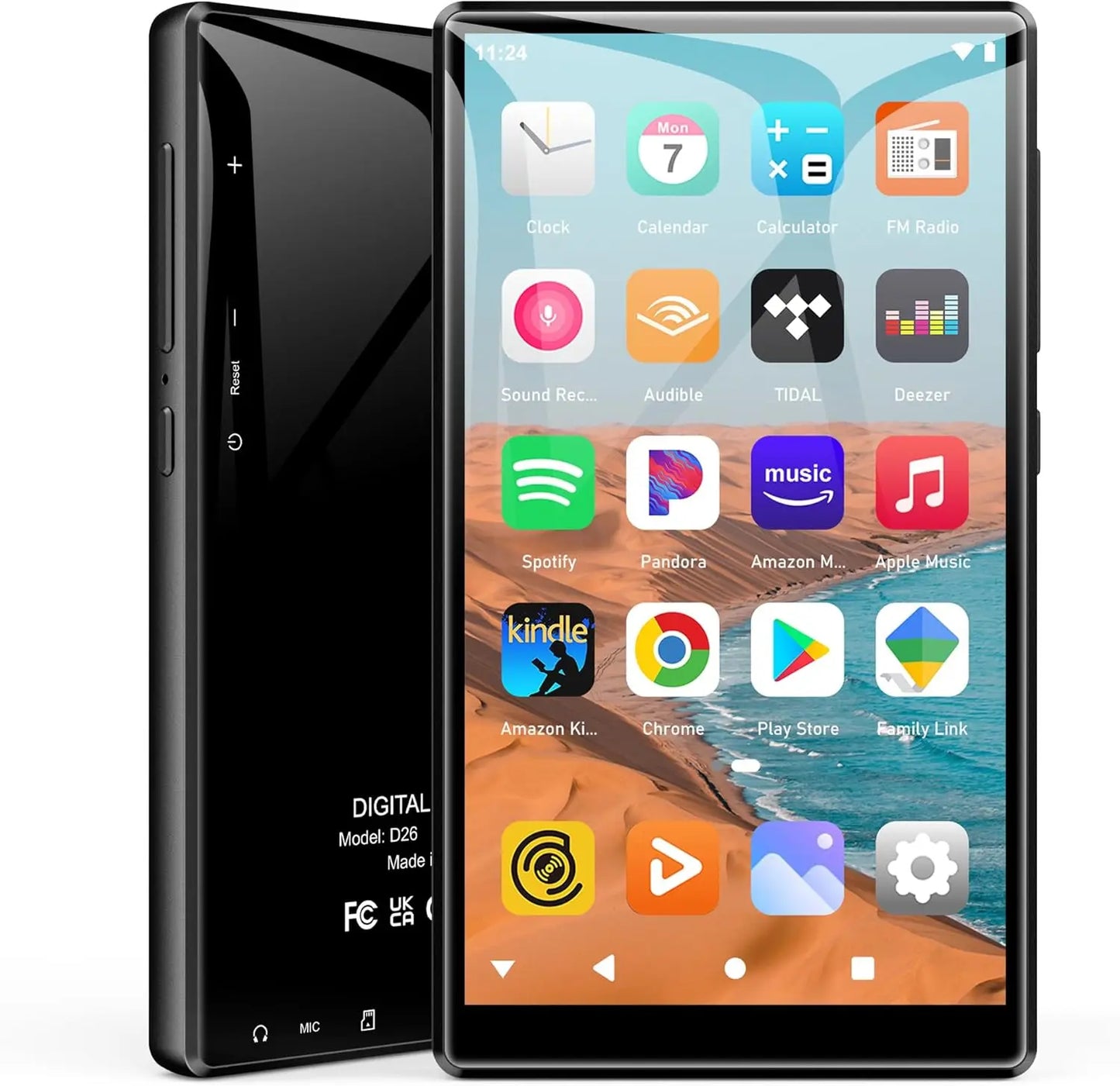 160GB MP3 Player, Bluetooth, WiFi, Spotify, Audible, Pandora, 4.7" Display, 512GB‌