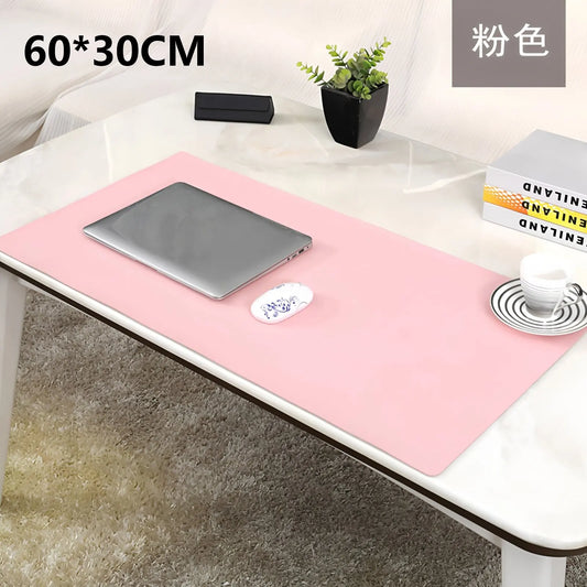 1 Pcs Large Size 60*30mm Office Desk Protector Mat PU Leather Waterproof Mouse Pad Desktop Keyboard Desk Pad Gaming Mousepad