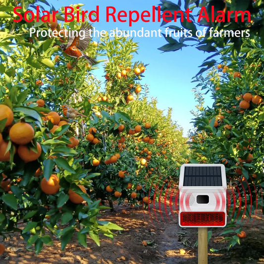 PGST IP65 watertight 433MHz Wireless Solar SIren Sound Light Flash Alarm Outdoor Alarm Horn for Home Security Alarm System